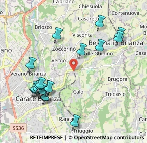 Mappa Viale J. e R. Kennedy, 20845 Besana in Brianza MB, Italia (2.243)