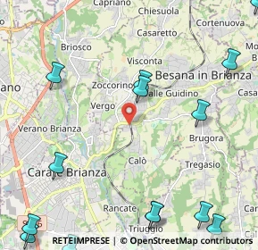 Mappa 20845 Besana in Brianza MB, Italia (3.38375)