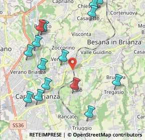 Mappa Viale J. e R. Kennedy, 20845 Besana in Brianza MB, Italia (2.418)