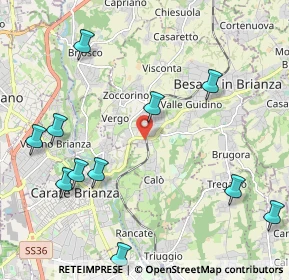 Mappa 20845 Besana in Brianza MB, Italia (2.84769)