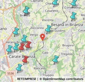 Mappa Viale J. e R. Kennedy, 20845 Besana in Brianza MB, Italia (2.67467)