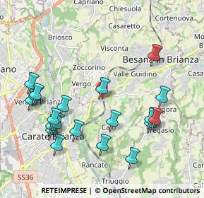 Mappa 20845 Besana in Brianza MB, Italia (2.2185)