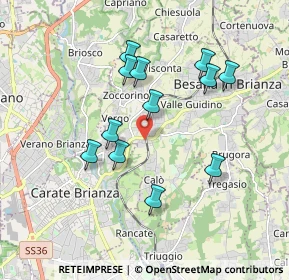 Mappa Viale J. e R. Kennedy, 20845 Besana in Brianza MB, Italia (1.67667)