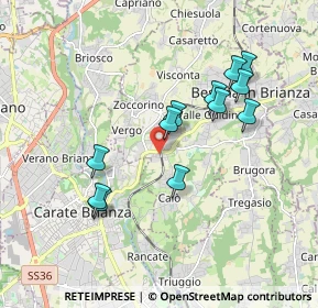 Mappa 20845 Besana in Brianza MB, Italia (1.70167)