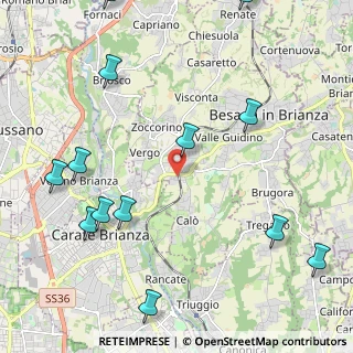 Mappa Viale J. e R. Kennedy, 20845 Besana in Brianza MB, Italia (2.84769)