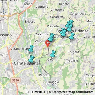 Mappa Viale J. e R. Kennedy, 20845 Besana in Brianza MB, Italia (1.70167)
