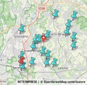 Mappa Viale J. e R. Kennedy, 20845 Besana in Brianza MB, Italia (4.08211)