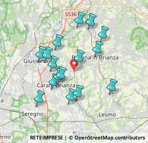 Mappa Viale J. e R. Kennedy, 20845 Besana in Brianza MB, Italia (3.29125)