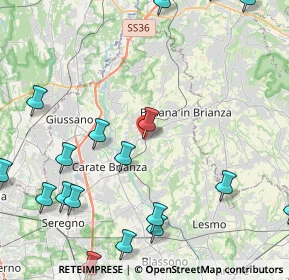 Mappa 20845 Besana in Brianza MB, Italia (6.1475)