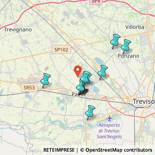 Mappa Via Trieste, 31038 Paese TV, Italia (2.855)