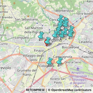 Mappa Via Andrea Previtali, 24100 Bergamo BG, Italia (1.68933)