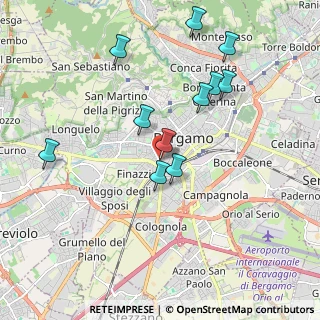 Mappa Via Andrea Previtali, 24100 Bergamo BG, Italia (1.87273)