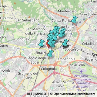 Mappa Via Andrea Previtali, 24100 Bergamo BG, Italia (1.04316)