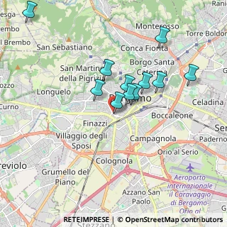Mappa Via Andrea Previtali, 24100 Bergamo BG, Italia (1.61091)