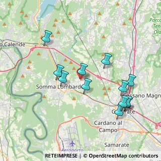 Mappa Via A. Porraneo, 21010 Arsago Seprio VA, Italia (3.89167)