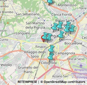 Mappa Bergamo, 24127 Bergamo BG, Italia (1.75417)