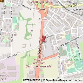 Mappa Via Dalmine, 9, 24035 Curno, Bergamo (Lombardia)