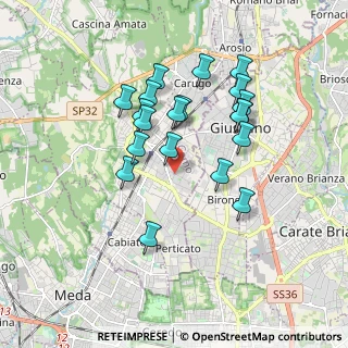 Mappa Via Dosso Faiti, 22066 Mariano Comense CO, Italia (1.6095)