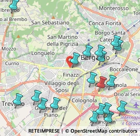 Mappa Bergamo - Citta Mercato - Pensilina AGIP, 24127 Bergamo BG, Italia (2.61368)