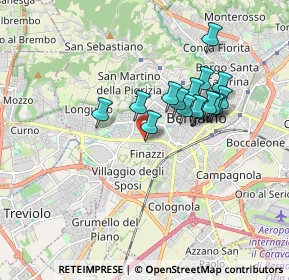 Mappa Bergamo - Citta Mercato - Pensilina AGIP, 24127 Bergamo BG, Italia (1.43375)