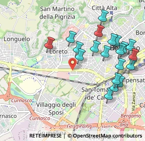 Mappa Bergamo - Citta Mercato - Pensilina AGIP, 24127 Bergamo BG, Italia (1.083)