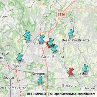 Mappa Via Umberto I, 20843 Verano Brianza MB, Italia (3.83273)