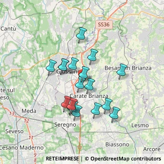 Mappa Via Umberto I, 20843 Verano Brianza MB, Italia (2.99765)