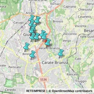 Mappa Via Umberto I, 20843 Verano Brianza MB, Italia (1.61706)