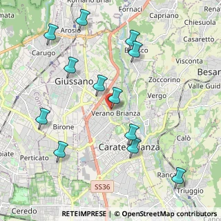 Mappa Via Umberto I, 20843 Verano Brianza MB, Italia (2.2725)