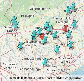 Mappa 31050 Vedelago TV, Italia (15.58167)