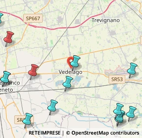 Mappa 31050 Vedelago TV, Italia (6.51786)