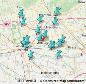 Mappa 31050 Vedelago TV, Italia (6.42722)
