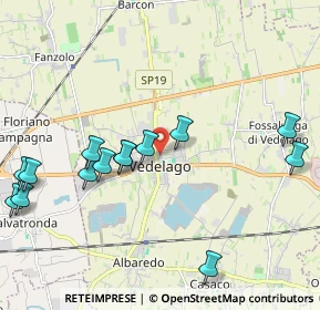 Mappa 31050 Vedelago TV, Italia (2.33429)