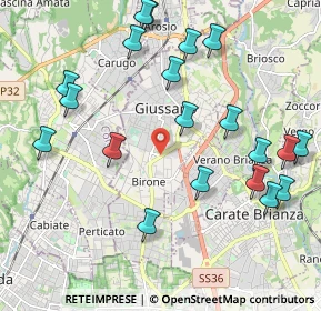Mappa 20034 Giussano MB, Italia (2.337)