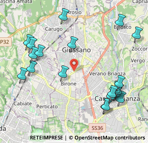 Mappa 20034 Giussano MB, Italia (2.4655)