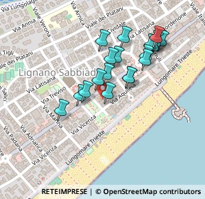 Mappa Via Aquileia, 33054 Lignano Sabbiadoro UD, Italia (0.1995)