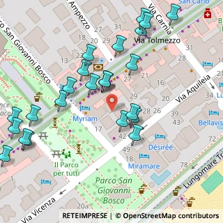 Mappa Via Aquileia, 33054 Lignano Sabbiadoro UD, Italia (0.0625)