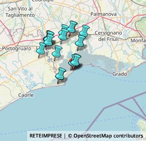 Mappa Via Aquileia, 33054 Lignano Sabbiadoro UD, Italia (10.1165)