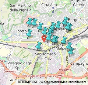 Mappa Via Bernardo Zenale, 24127 Bergamo BG, Italia (0.715)
