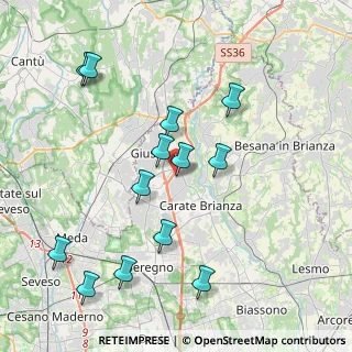Mappa Via della Repubblica, 20843 Verano Brianza MB, Italia (4.21923)