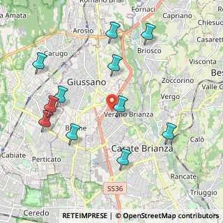 Mappa Via della Repubblica, 20843 Verano Brianza MB, Italia (2.21273)