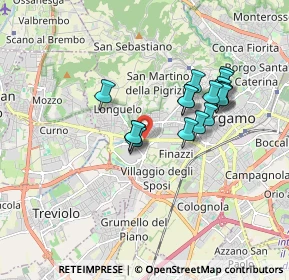 Mappa Via Roberto Koch, 24128 Bergamo BG, Italia (1.49353)