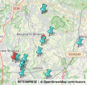 Mappa 23880 Casatenovo LC, Italia (5.00231)