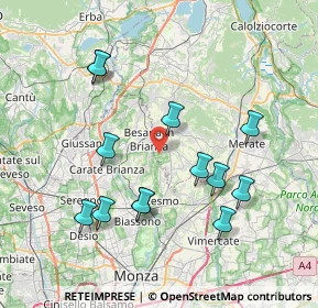 Mappa Cascina RAncate, 23880 Casatenovo LC, Italia (7.68615)
