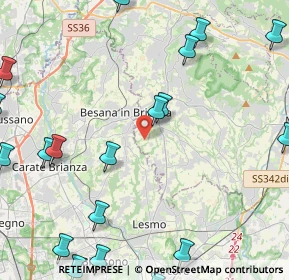 Mappa Cascina RAncate, 23880 Casatenovo LC, Italia (6.3405)