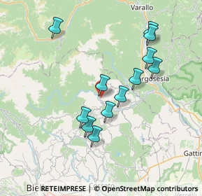 Mappa Via Castello, 13863 Coggiola BI, Italia (6.80333)