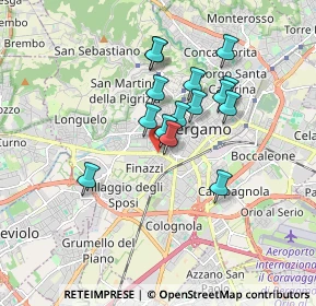 Mappa Via Giosuè Carducci, 24128 Bergamo BG, Italia (1.386)