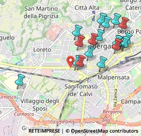 Mappa Via Giosuè Carducci, 24128 Bergamo BG, Italia (1.06333)