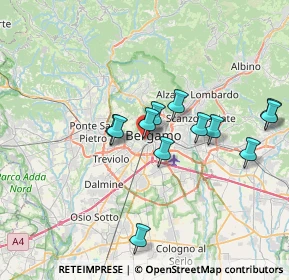 Mappa Via Giosuè Carducci, 24128 Bergamo BG, Italia (6.4025)