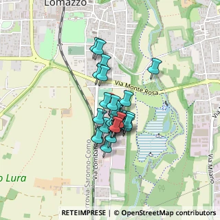 Mappa Via dello Sport, 22074 Lomazzo CO, Italia (0.27241)
